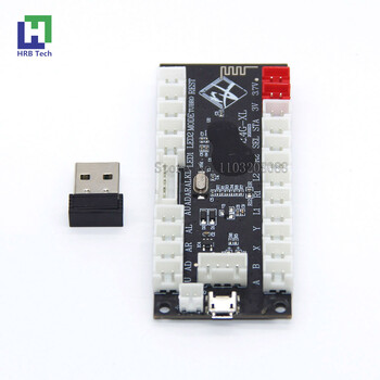 2.4G Wireless Zero Delay Joystick Encoder Arcade Game Controller Board Diy Kit Parts Υποστήριξη Ασύρματο PC/PS3/Android