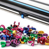 MUQZI 10kom MTB bicikla Okvir bicikla U kopča za kućište sajle kočnice Cijev cijevi mjenjača Vodilice sajle Gumb Fiksne kopče za cijevi