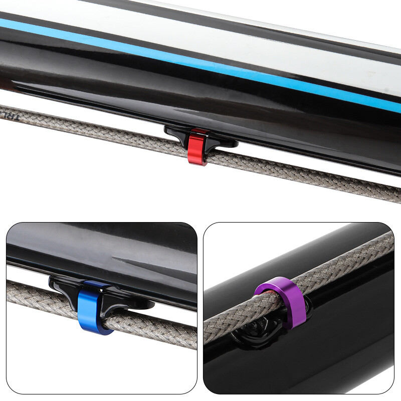 MUQZI 10kom MTB bicikla Okvir bicikla U kopča za kućište sajle kočnice Cijev cijevi mjenjača Vodilice sajle Gumb Fiksne kopče za cijevi