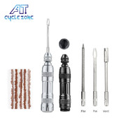 Dviračių bekamerės padangos remonto rinkinys Padanga Nešiojama skubi gręžimo gumos juostelės Padangų pradūrimo sandariklio taisymo rinkinys Dviračių remonto įrankiai