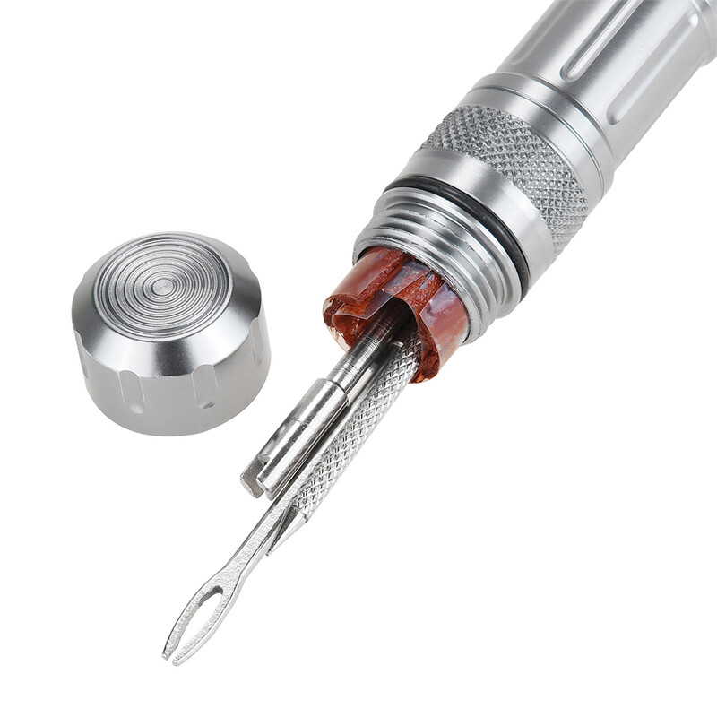 Dviračių bekamerės padangos remonto rinkinys Padanga Nešiojama skubi gręžimo gumos juostelės Padangų pradūrimo sandariklio taisymo rinkinys Dviračių remonto įrankiai