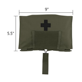 KRYDEX Tactical First Aid Bouch Organizer Θήκη Blow Out Pouch MOLLE 9022B Ιατρικός εξοπλισμός τσάντα επιβίωσης πεζοπορίας εξωτερικού χώρου