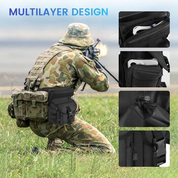 Drop Leg Pouch Bag Outdoor Waist Bag Hunting Leg bag Pack Fanny Thigh Pack Αθλητικό ποδήλατο πολλαπλών χρήσεων Τσάντα μέσης ποδηλασίας Ψάρεμα