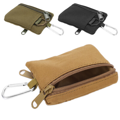 Portofel pentru exterior EDC Molle Pouch Mini Portable Portable Key Card Case EDC Pouch Bag Poșetă cu carabinier