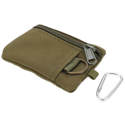Portofel pentru exterior EDC Molle Pouch Mini Portable Portable Key Card Case EDC Pouch Bag Poșetă cu carabinier