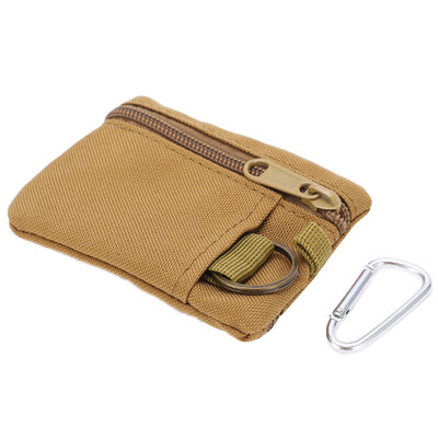 Portofel pentru exterior EDC Molle Pouch Mini Portable Portable Key Card Case EDC Pouch Bag Poșetă cu carabinier