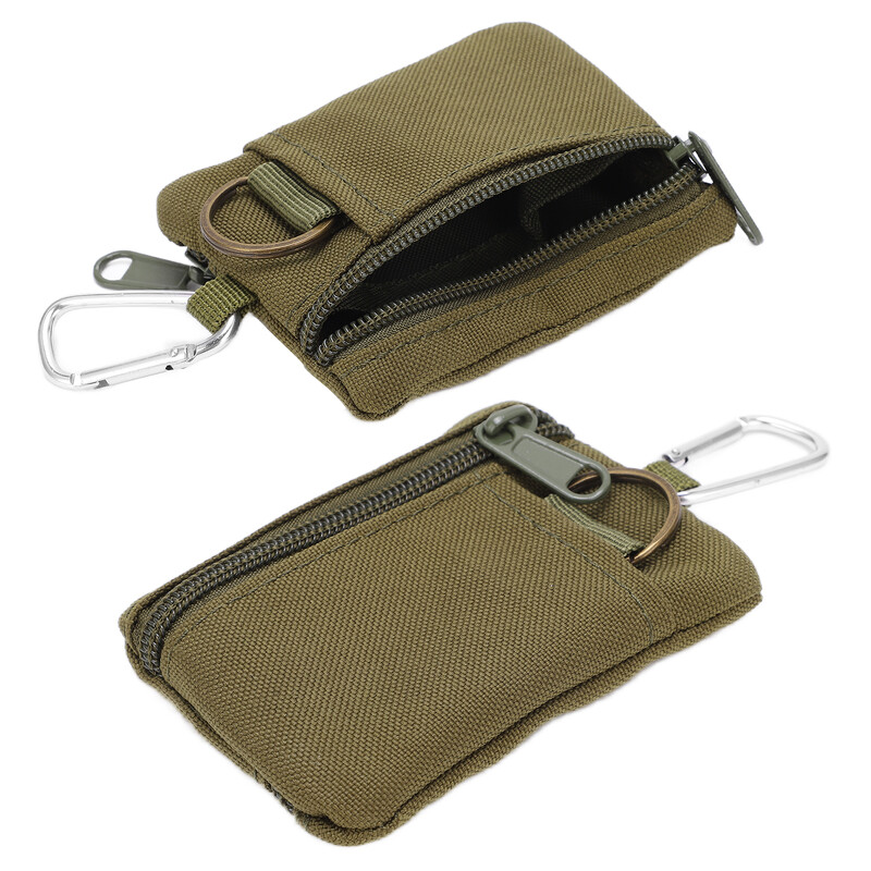 Portofel pentru exterior EDC Molle Pouch Mini Portable Portable Key Card Case EDC Pouch Bag Poșetă cu carabinier