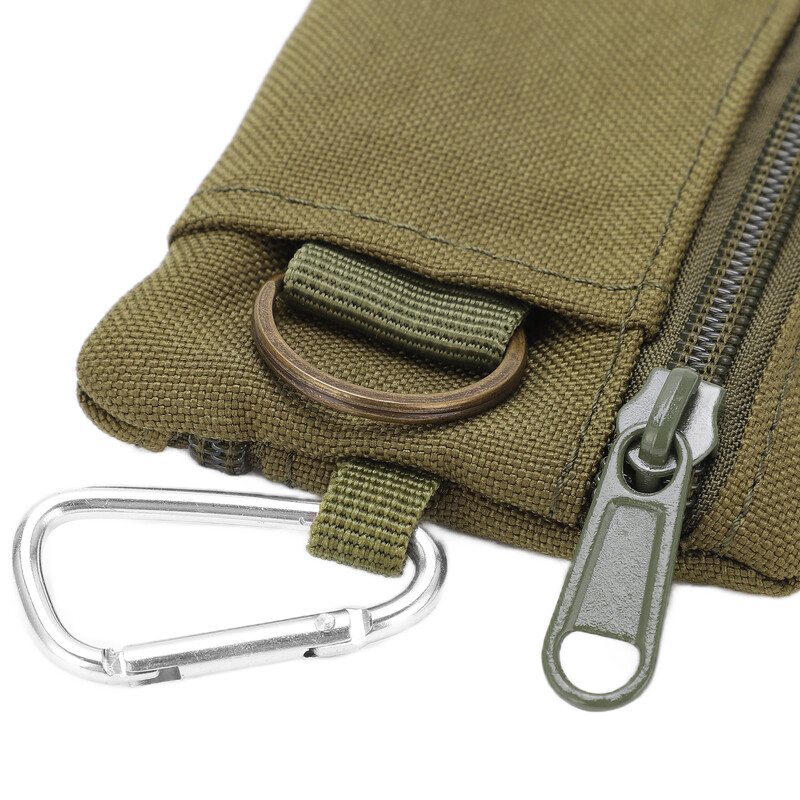 Portofel pentru exterior EDC Molle Pouch Mini Portable Portable Key Card Case EDC Pouch Bag Poșetă cu carabinier