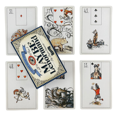 Možda Lenormand Oracle Cards Cijeli engleski špil Tarot Divination Wisdom Fate Family Party Edition Društvena igra