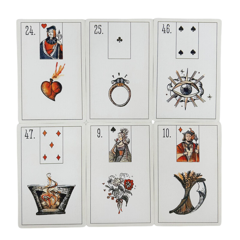 Možda Lenormand Oracle Cards Cijeli engleski špil Tarot Divination Wisdom Fate Family Party Edition Društvena igra