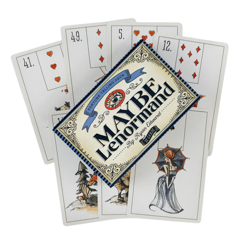 Možda Lenormand Oracle Cards Cijeli engleski špil Tarot Divination Wisdom Fate Family Party Edition Društvena igra