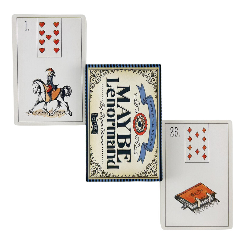 Možda Lenormand Oracle Cards Cijeli engleski špil Tarot Divination Wisdom Fate Family Party Edition Društvena igra