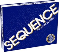 Sequence Premium Edition — izsmalcināts komplekts ar milzu šķīvi (51,4 x 66,7 cm), Goliath ekskluzīviem mikroshēmām un luksusa karti, zilā krāsā, suita