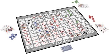 Sequence Premium Edition - Εξαιρετικό σετ με γιγάντιο πιάτο (51,4 x 66,7 cm), Goliath Exclusive Chips και Luxury Card, Blue, Suita