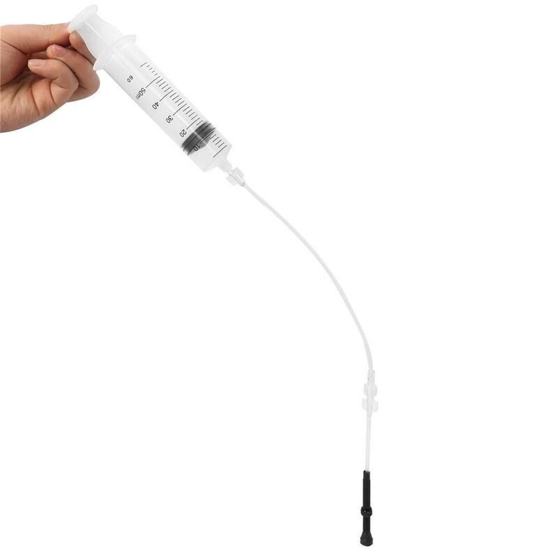 Injektor za brtvljenje bez zračnica za gume bicikla 60 ml Alat za ubrizgavanje tekućine u gume bez zračnica Štrcaljka Komplet gumenih crijeva za alate za popravak bicikla