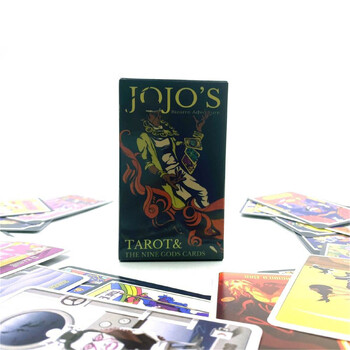 JoJo\'s Bizarre Adventure STARDUST CRUSADERS jojo Tarot Cards 22 REGULAR & FAN ART Grand Akana & 9 Royal Gods Cosplay 53 τεμ.