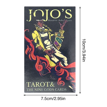 JoJo\'s Bizarre Adventure STARDUST CRUSADERS jojo Tarot Cards 22 REGULAR & FAN ART Grand Akana & 9 Royal Gods Cosplay 53 τεμ.