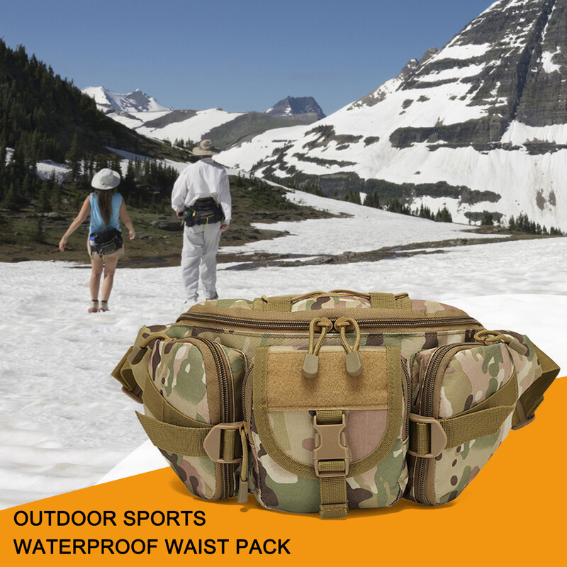 Fanny Pack Visokokvalitetna torbica oko struka za sportove na otvorenom Višenamjenske torbe za pojas za kampiranje planinarenje putovanja trčanje ribolov