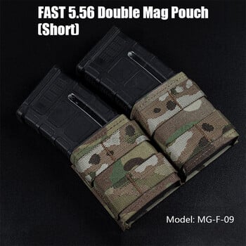 556 Triple Mag Pouch Tactical Double Mag Bag for Molle System Holster Holster CS Games Hunting M4 Air soft αξεσουάρ