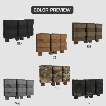 556 Triple Mag Pouch Tactical Double Mag Bag for Molle System Holster Holster CS Games Hunting M4 Air soft αξεσουάρ