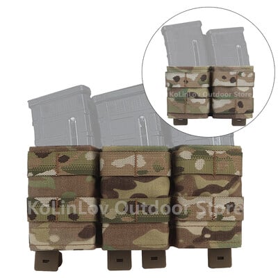 556 Triple Mag Pouch Tactical Double Mag Bag for Molle System Holder Holder CS Games Hunting M4 Air soft Аксесоари