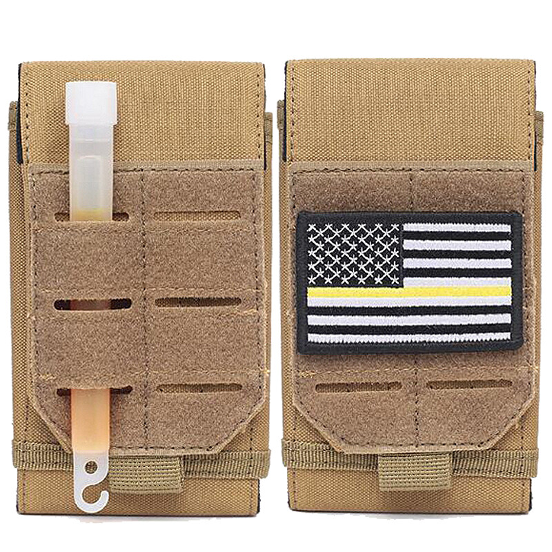 1000D Laser Cust Molle Phone Pouch Heavy Duty Waterproof Samll Tactical Cell Phone Holder Капак за смартфон за 4,7"-6,7" телефон