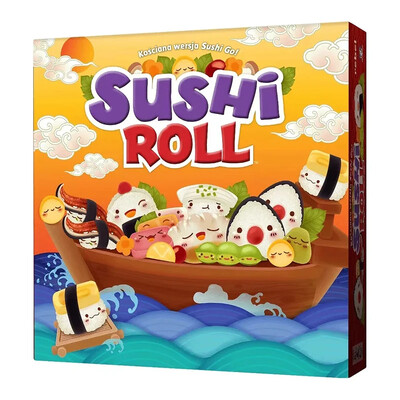 Настолна игра Gamewright Sushi Roll – Хвърлете зара, направете чинията си, станете суши майстор!