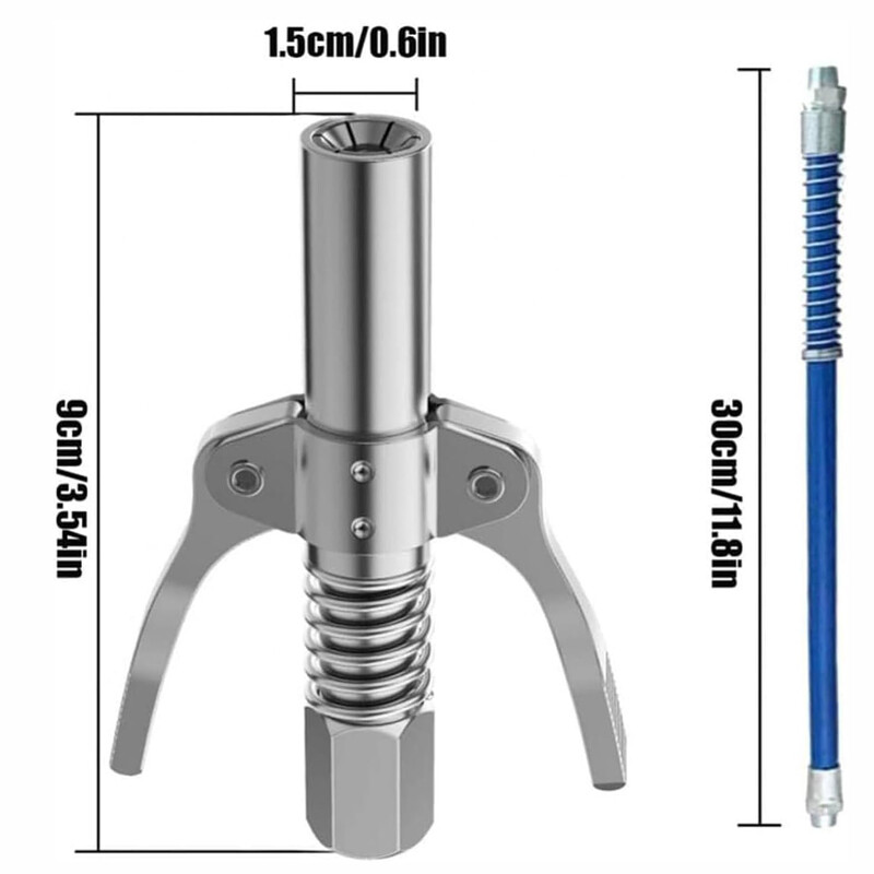 Visokotlačna samozaključavajuća ravna mlaznica s jednostrukom/dvostrukom ručkom Spojnica za pištolj za podmazivanje Proizvođač veleprodaje dijelova univerzalne uljne mlaznice