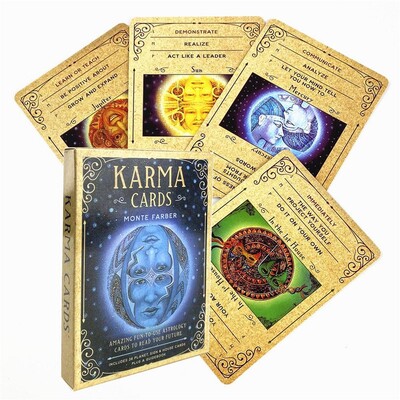 Najnovije Karma karte Tarot karte Proricanje sudbine Špil za proricanje Društvena igra Karma Oracle karte Tarot karte Igračka sreća