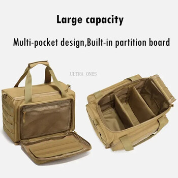 Τσάντα Tactical Range Outdoor Hunting Training Shooting Molle Gun Bags Αναρρίχηση Πεζοπορία Κάμπινγκ Τσάντα μεγάλης χωρητικότητας