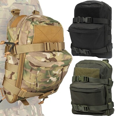 Тактическа хидратираща раница Combat Training Assault Molle Bag Външен ловен жилетка Задна плоча Carrier Bag Water Bag