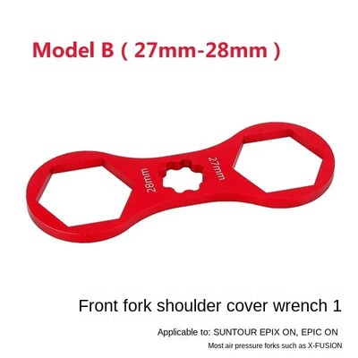 Kľúč na rameno prednej vidlice pre MTB bicykel Suntour XCR XCT XCM RST 8/12T 27/28mm, nástroj na demontáž a opravu, špongia, krúžok, olej, pena