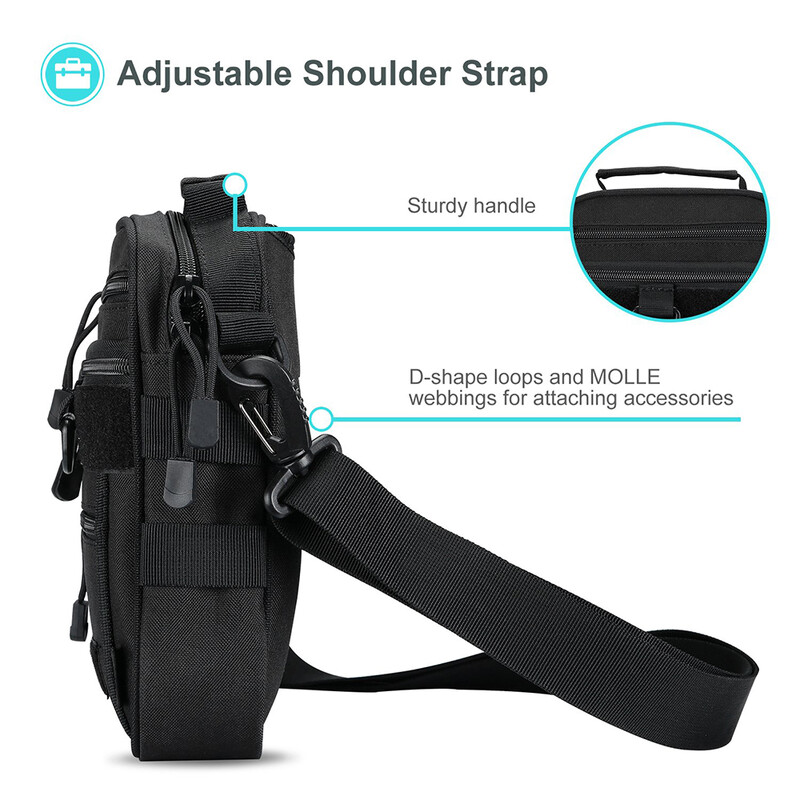 Taktinis pistoleto krepšys EDC peties krepšys medžioklės reikmenų krepšys šovinių priedų krepšys šaudymo diapazonas pistoleto krepšys ginklo dėklo maišelis