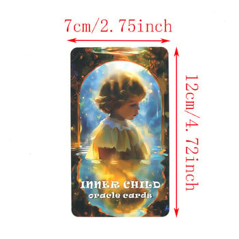 Inner Child Oracle Cards, Tarot Cards, Fortune Telling Toys, Self-Exploration, Inner Healing, 12x7cm Taro Deck, 56-Cards