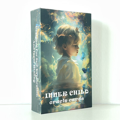Karte unutarnjeg djeteta Oracle, Tarot karte, Igračke za proricanje sudbine, Samoistraživanje, Unutarnje iscjeljivanje, Taro špil 12x7 cm, 56 karata