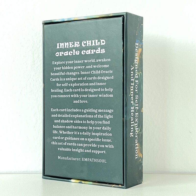 Karte unutarnjeg djeteta Oracle, Tarot karte, Igračke za proricanje sudbine, Samoistraživanje, Unutarnje iscjeljivanje, Taro špil 12x7 cm, 56 karata
