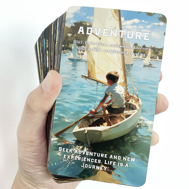 Karte unutarnjeg djeteta Oracle, Tarot karte, Igračke za proricanje sudbine, Samoistraživanje, Unutarnje iscjeljivanje, Taro špil 12x7 cm, 56 karata