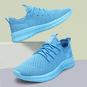 Damyuan prozračne ženske tenisice za trčanje Lagane sportske cipele protiv klizanja Vanjske mekane tenisice na vezanje Ležerne ženske tenisice