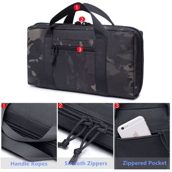 Τσάντα Tactical Gun Range Shooting Pistol Bag Handgun Compact Duffle Bag Gun Case Τσάντα κυνήγι όπλα και γεμιστήρες τσάντα αποθήκευσης