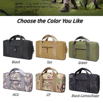 Τσάντα Tactical Gun Range Shooting Pistol Bag Handgun Compact Duffle Bag Gun Case Τσάντα κυνήγι όπλα και γεμιστήρες τσάντα αποθήκευσης