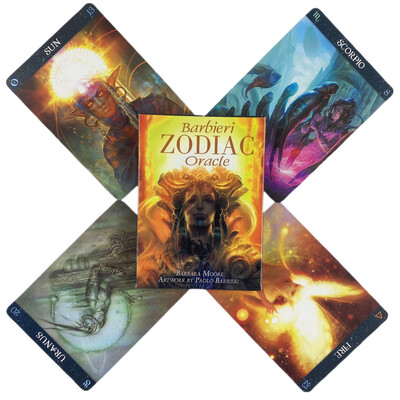 Barbieri Zodiac Oracle Cards A 26 engleski špil za proricanje sudbine Borad Games