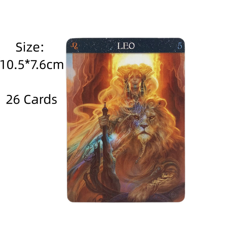 Barbieri Zodiac Oracle Cards A 26 engleski špil za proricanje sudbine Borad Games