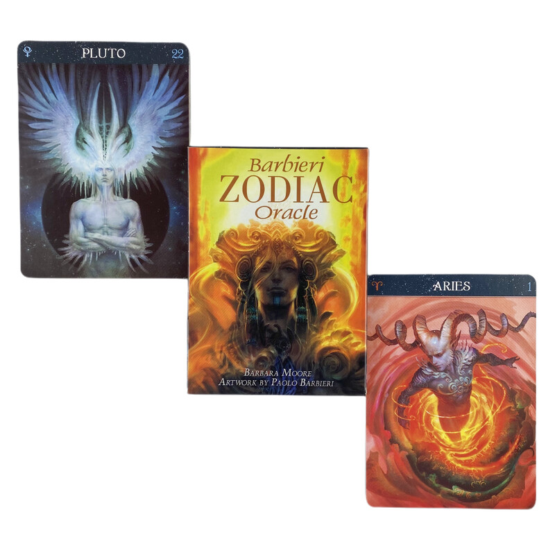 Barbieri Zodiac Oracle Cards A 26 engleski špil za proricanje sudbine Borad Games