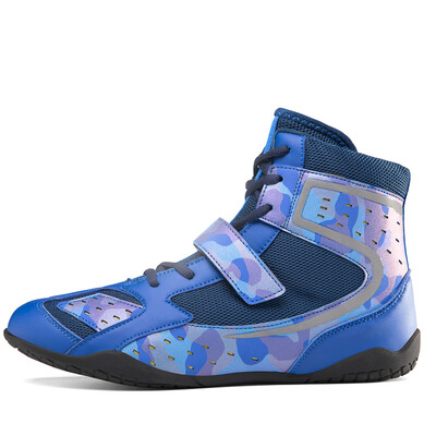 Profesionálne unisexové vysoké zápasnícke topánky na box, bojové tréningové topánky, vonkajšie športy, priedušné nositeľné tenisky