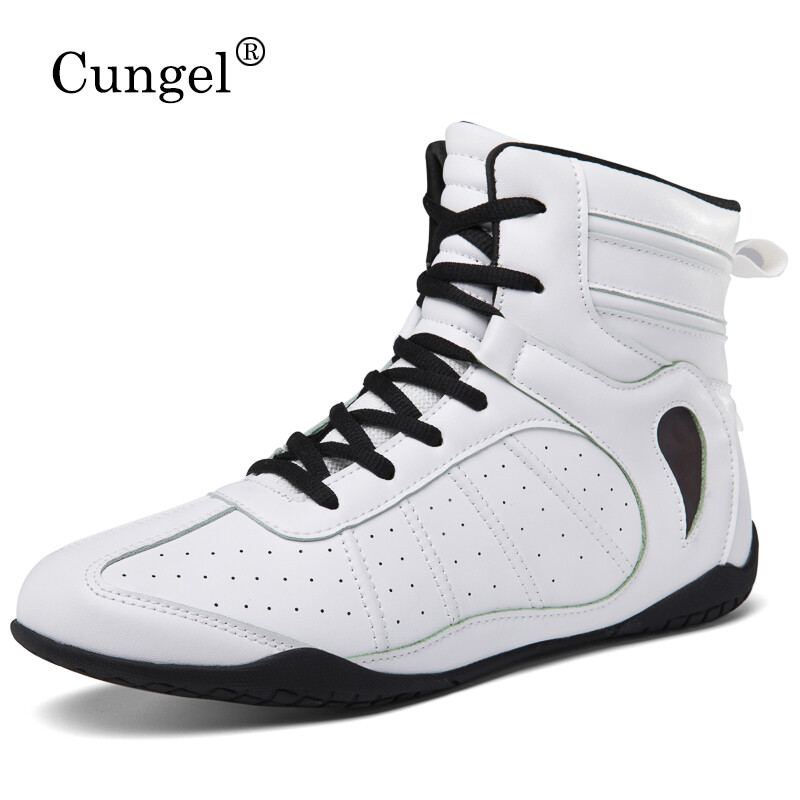 Profesionálne unisexové vysoké zápasnícke topánky na box, bojové tréningové topánky, vonkajšie športy, priedušné nositeľné tenisky
