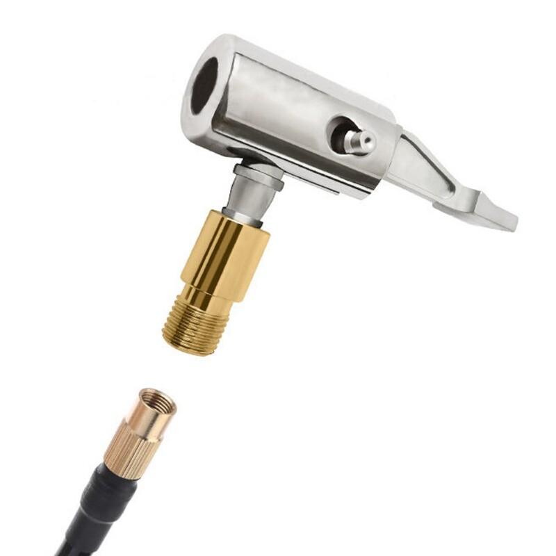 1/2kom Pumpa za napuhavanje Brzi priključak Adapter za pričvršćivanje mlaznice za automobilsku gumu Stezaljka za mlaznicu za automobilske gume Prijenosna pumpa za napuhavanje Priključak za ventil