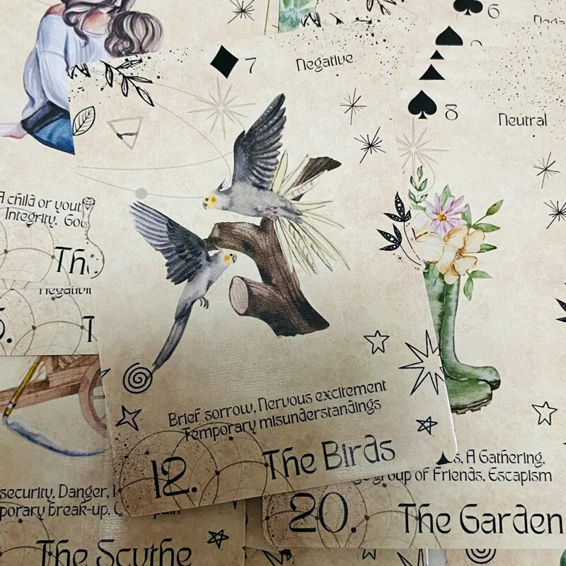 Moderni Lenormand Oracle Decks A 36 karata Engleska verzija Oracle Deck Divination Party Igračka za stolno računalo Zabava