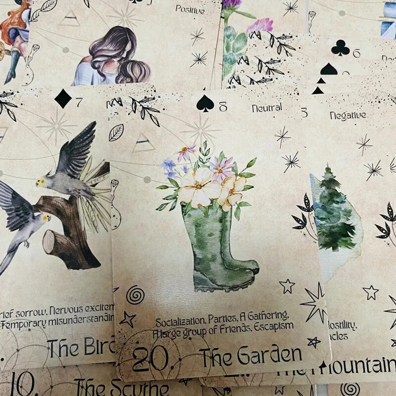 Moderni Lenormand Oracle Decks A 36 karata Engleska verzija Oracle Deck Divination Party Igračka za stolno računalo Zabava