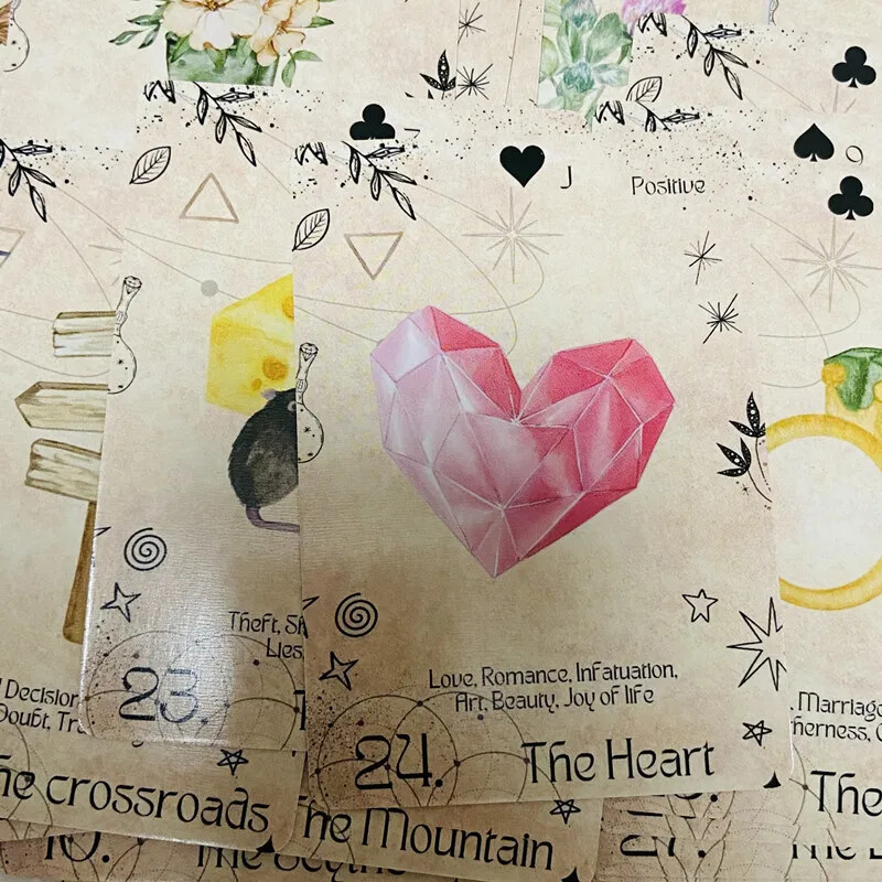 Moderni Lenormand Oracle Decks A 36 karata Engleska verzija Oracle Deck Divination Party Igračka za stolno računalo Zabava