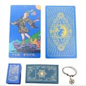 Set de cărți de tarot premium cu instrucțiuni Geanta de suport pentru cărți de tarot Lecturi psihice Povestire Perfect pentru profesioniști începători